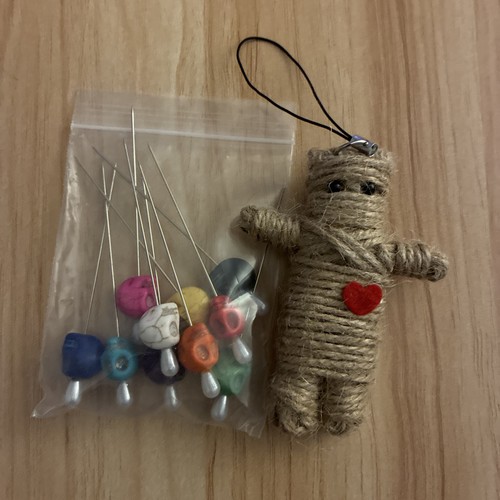 Voodoo doll charm - charm, 10