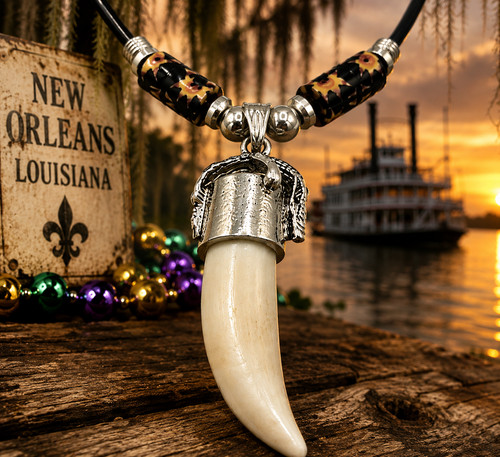 Alligator tooth leather - tooth,